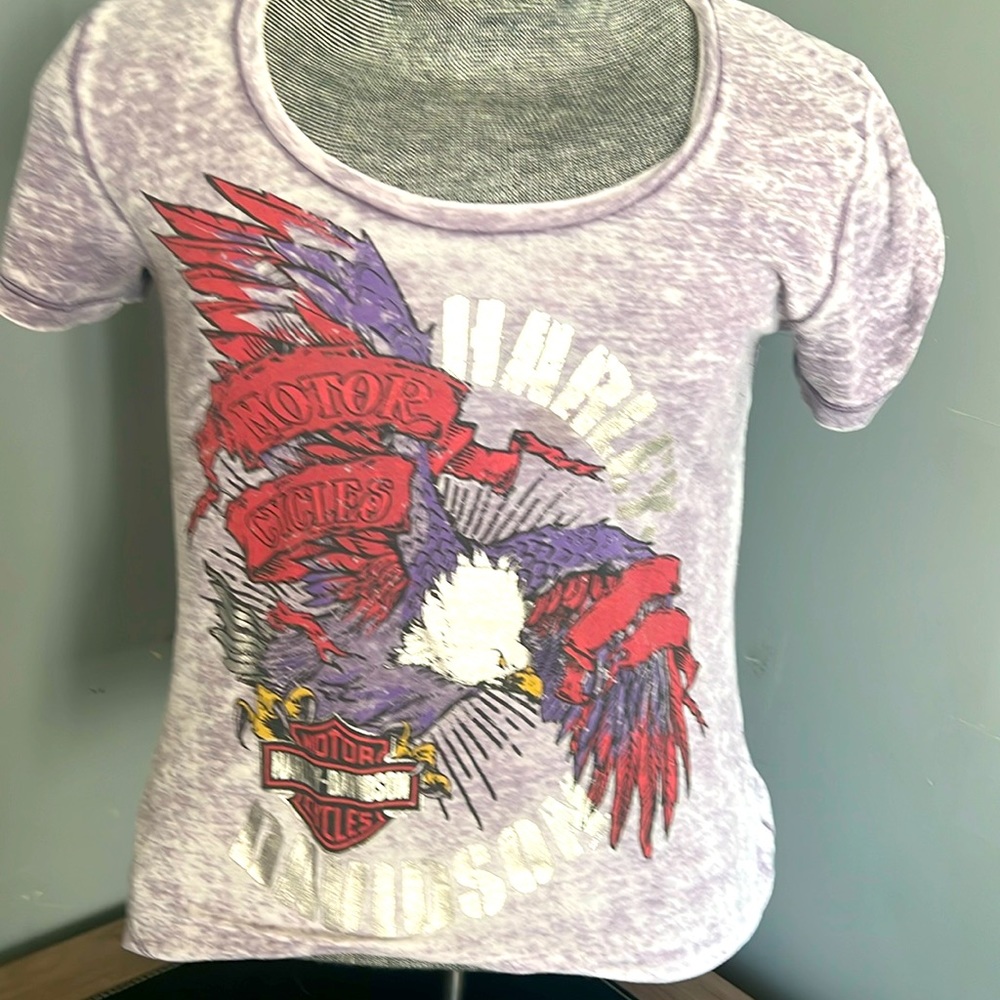 Harley Davidson burn out to size medium.